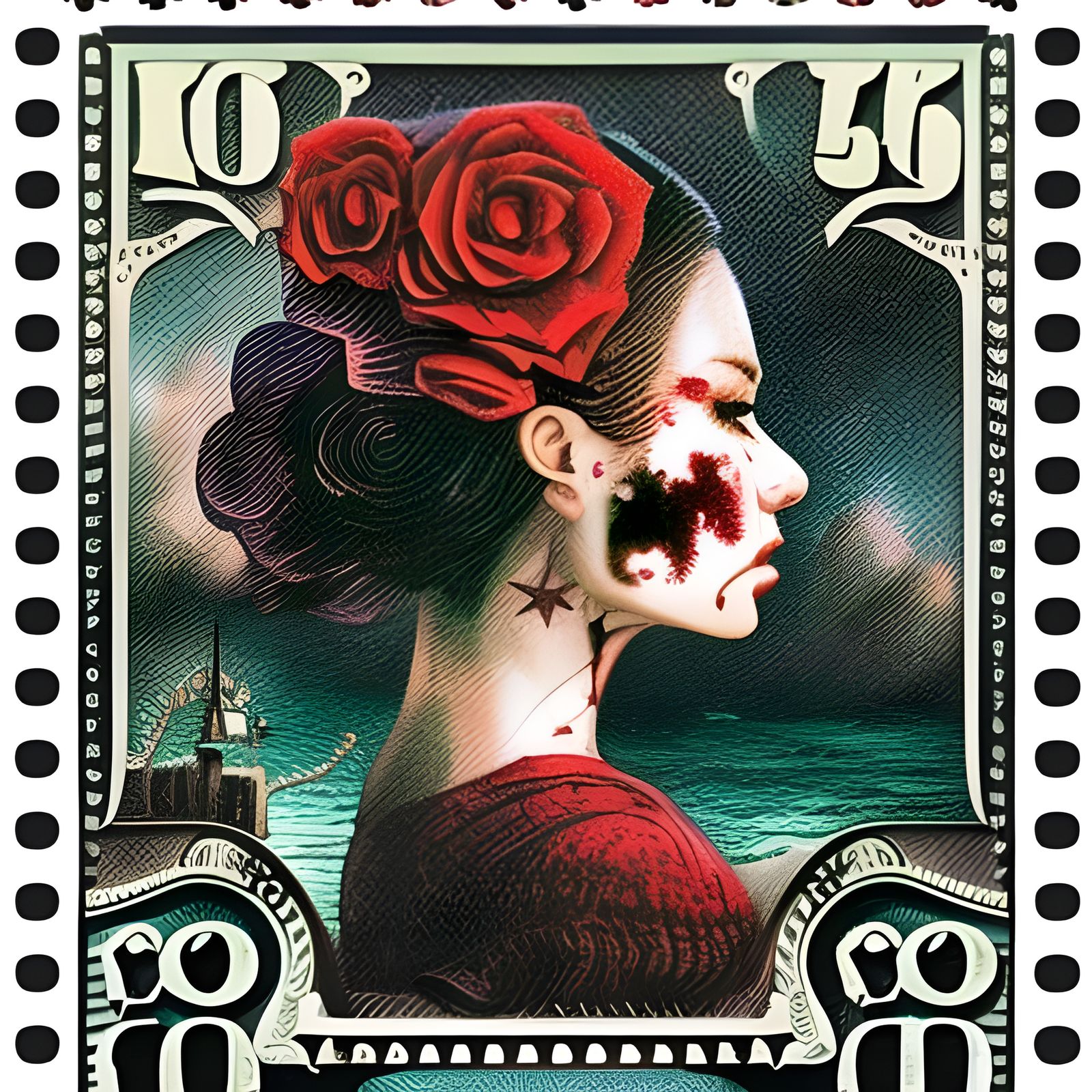 Rotten Rose Stamp