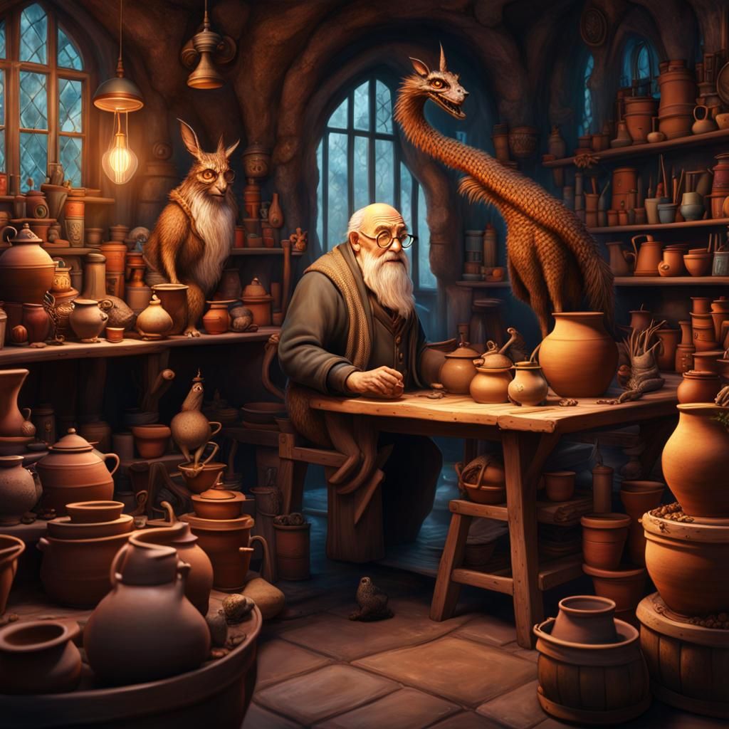 Now retired and known as "Harry the Potter" he conjures up w...