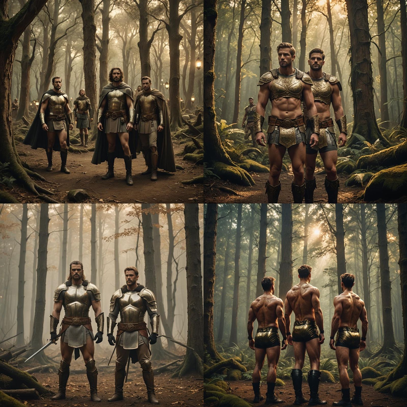 Epic Armored Figures in Narnia-Inspired Scene