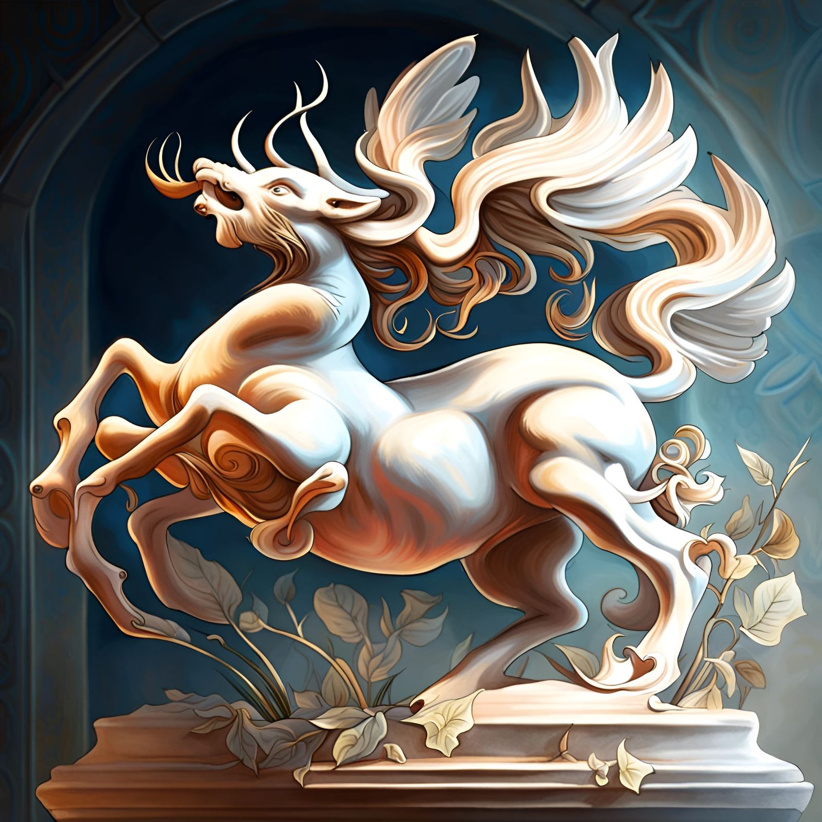 White Dragon Horse