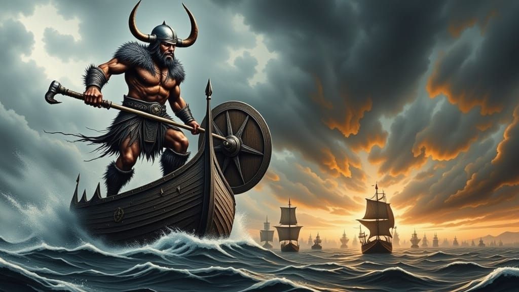 Viking Invader in Epic Seascape