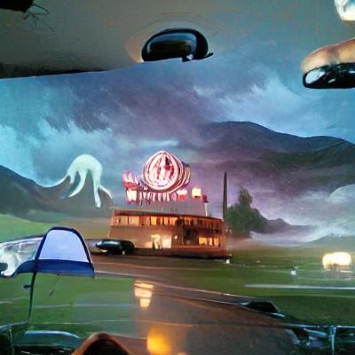 Eldritch Horror at a 1950s Drive-In Diner