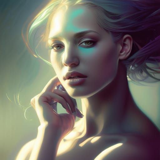 Beautiful Woman Portrait in Hyperrealistic Detail