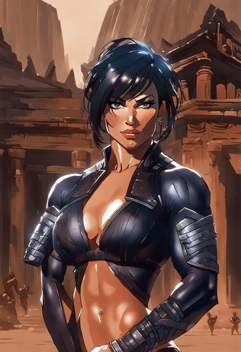 Ultra-Detailed Parallex Effect Anime Style oil Painting port...