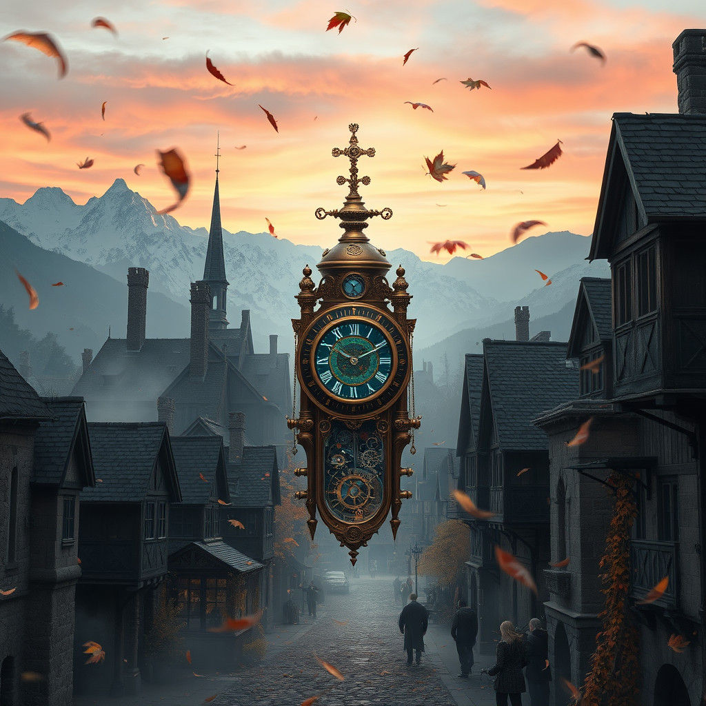 Time Machine Emerges in Medieval Cityscape