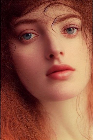 Renaissance Woman Portrait in Dreamy Light