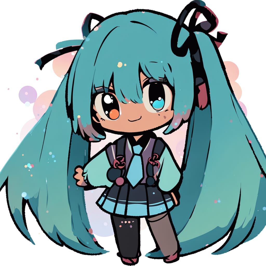 Japanese Anime Girl in Soft Focus Pastel Colors