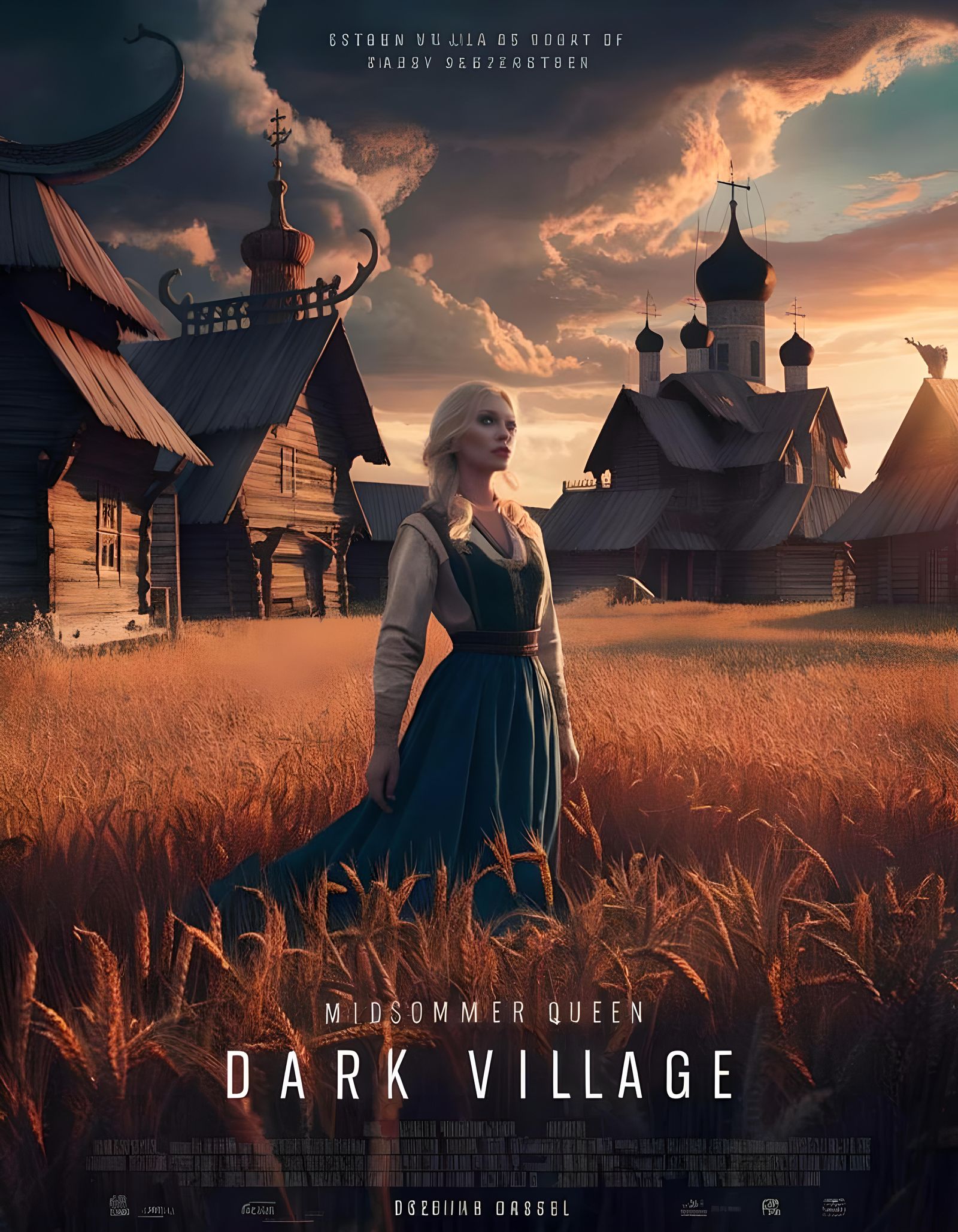 Dark Village Movie Poster: Midsommer Queen in Russia