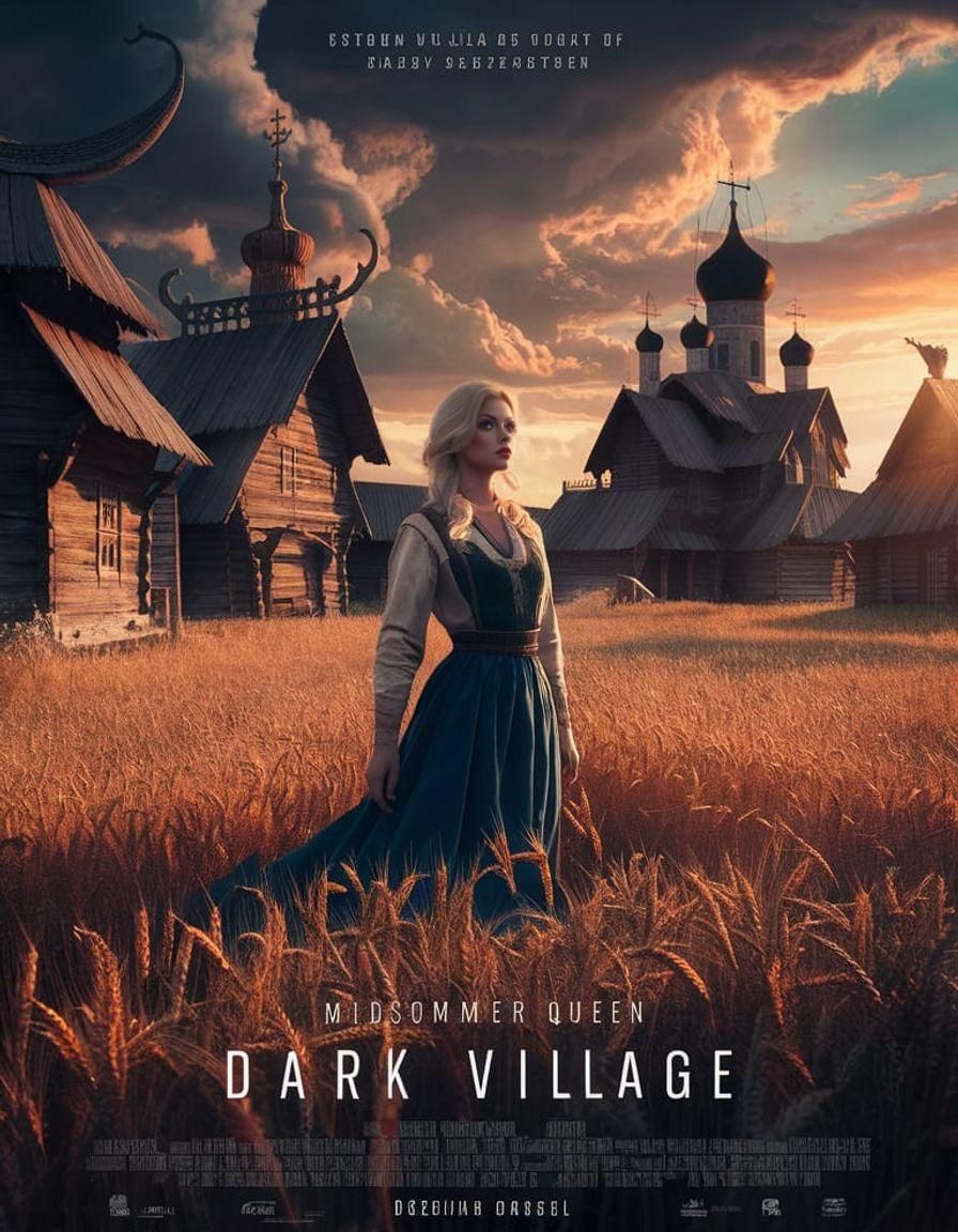 Dark Village: Midsommer Queen in Russian Landscape