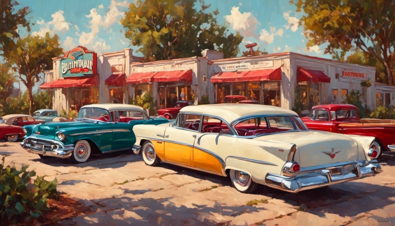 The Twin Center in Retro Rockabilly Style