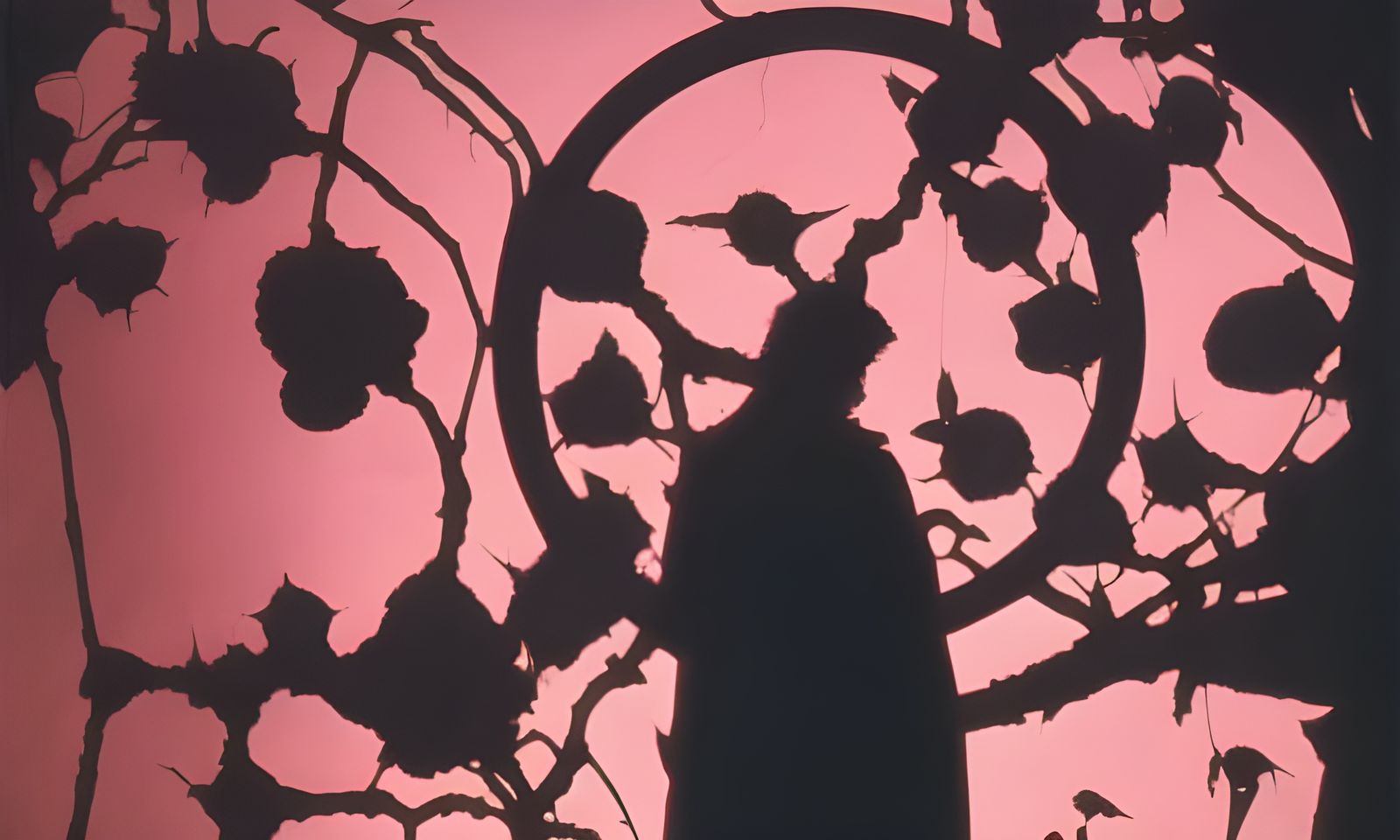 Gothic Roses in Shadow with Volumetric Lighting