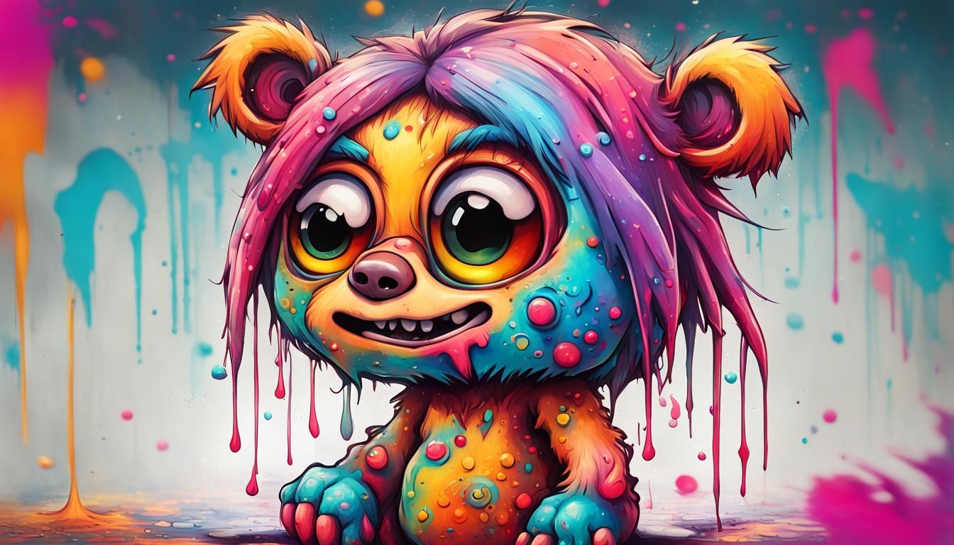 Graffiti Girl: Whimsical Hip Hop Monster