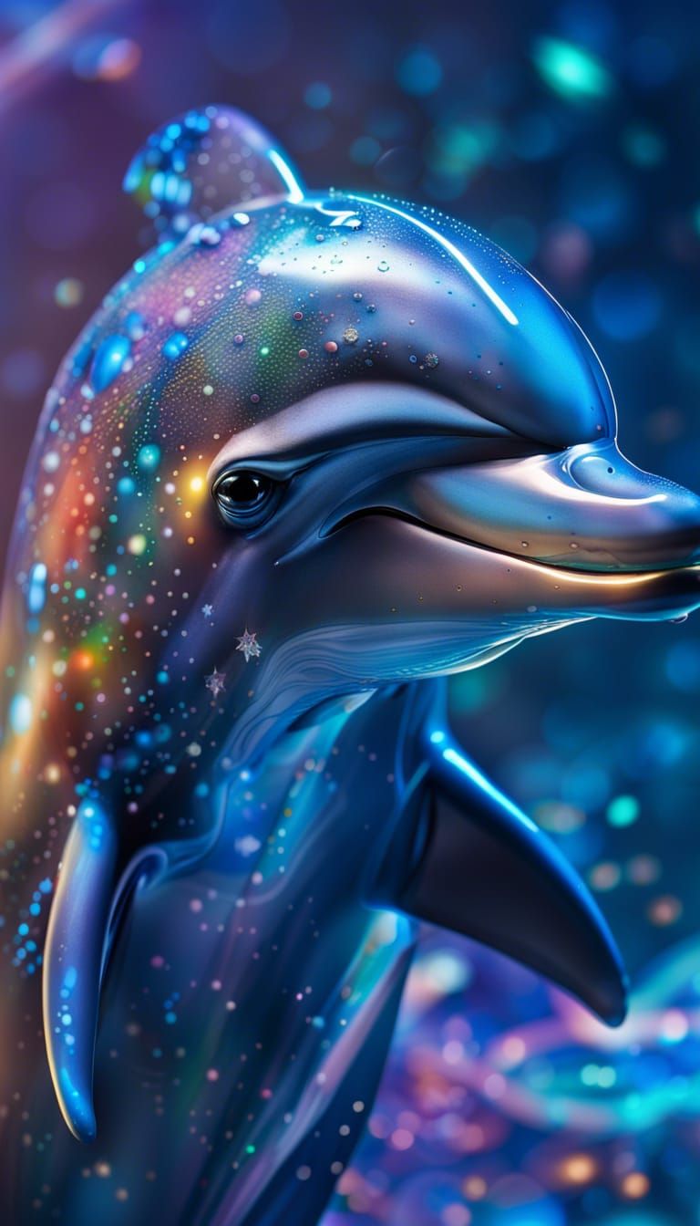 Galactic Dolphin in Macro Photography