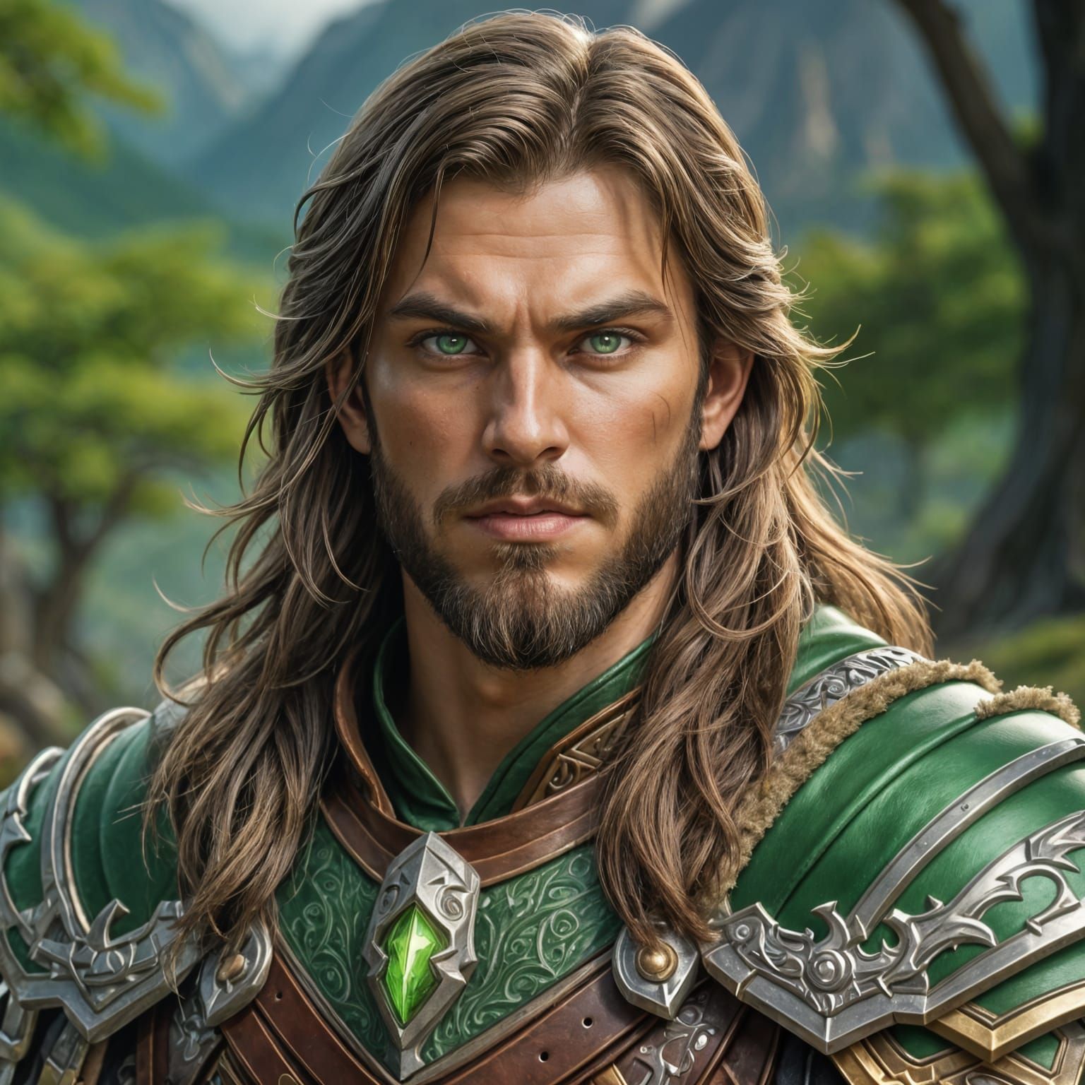 Mighty Human Ranger Portrait in Hyperrealistic Detail