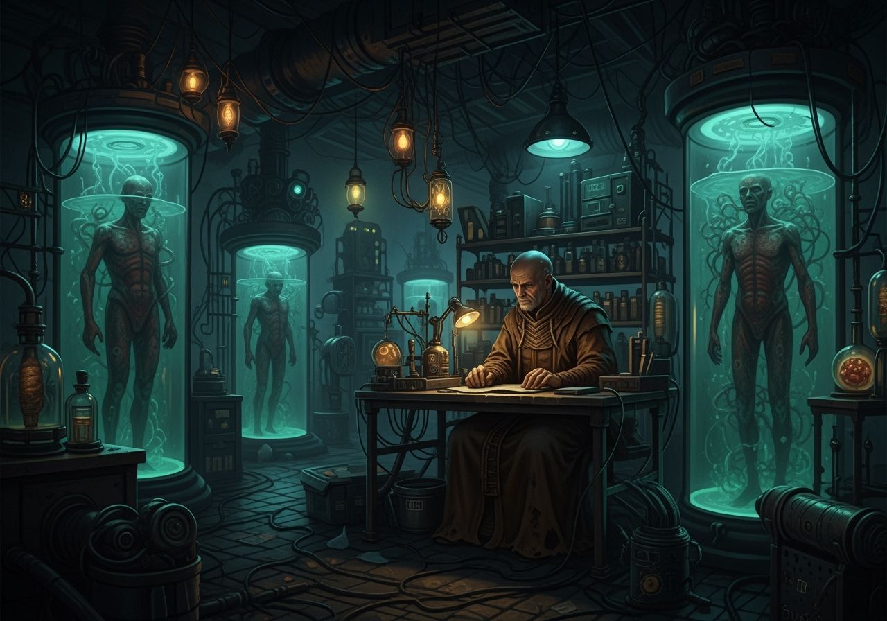 Ominous Bene Tleilax Master's Lab, in Surreal Style
