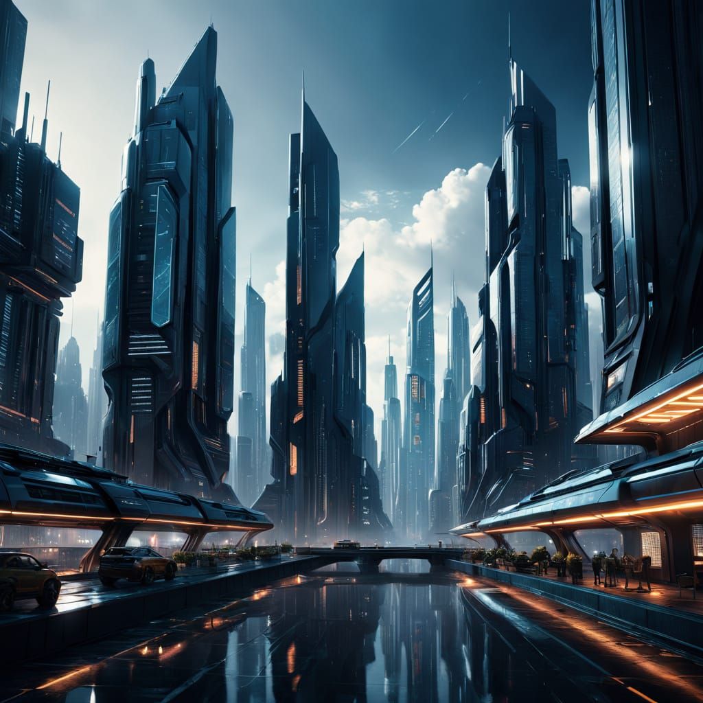 Neo-futuristic city