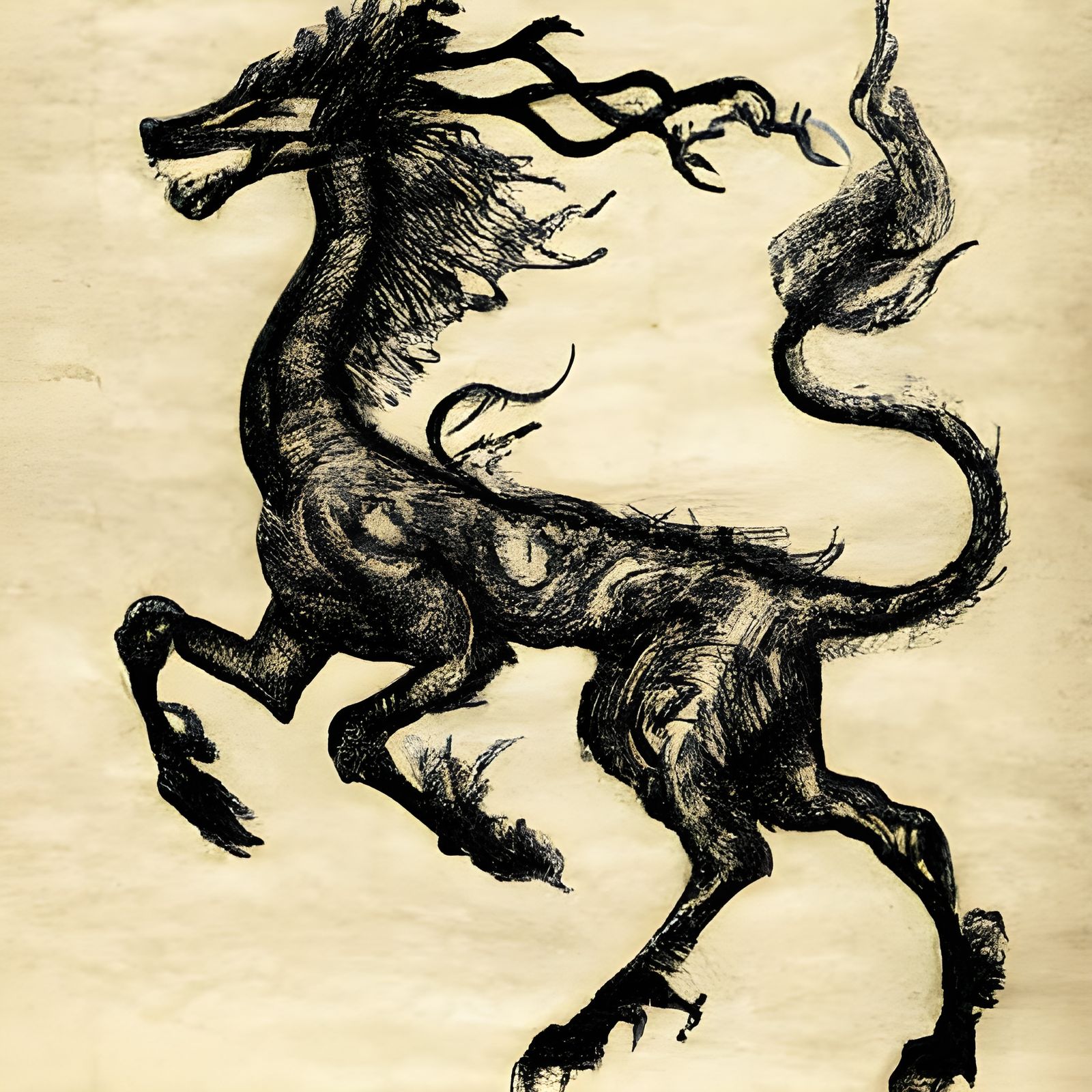 Celtic Kirin Tattoo Design in Ink