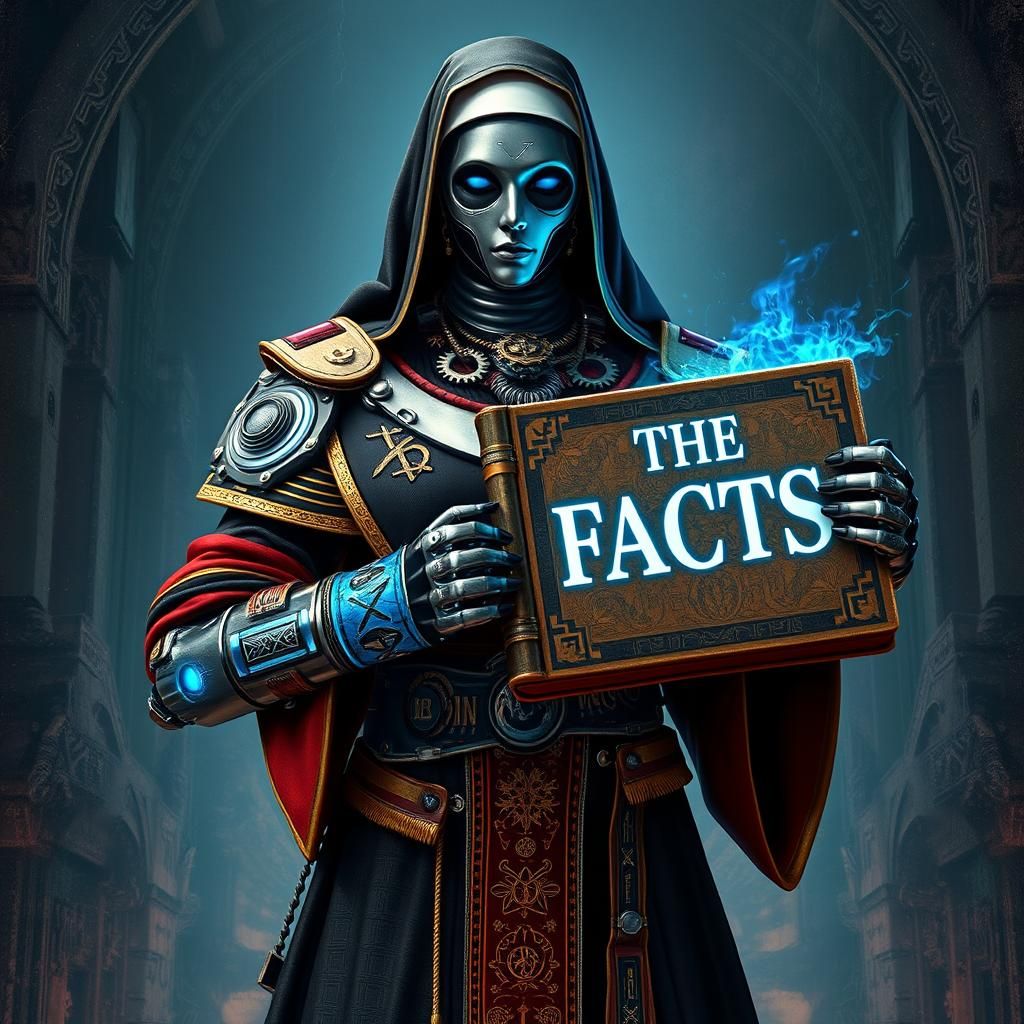 Cybernetic Nun with Aztec Voodoo Attire