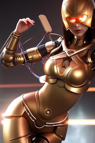 Android woman wearing bikini - @Rob-123