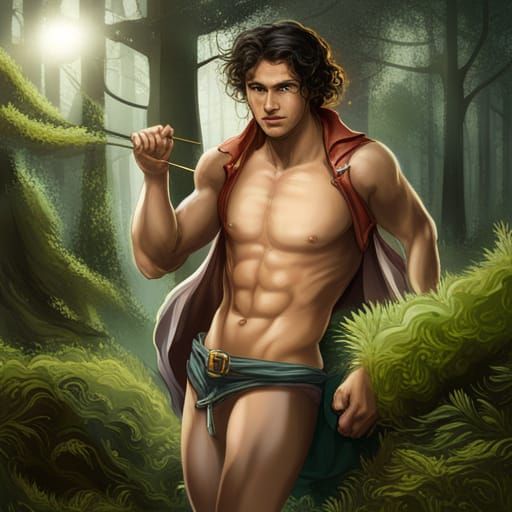 Handsome Centaur in Greek Forest