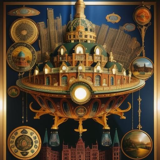 Psychedelic Surrealism: A Glamorous CGI Masterpiece