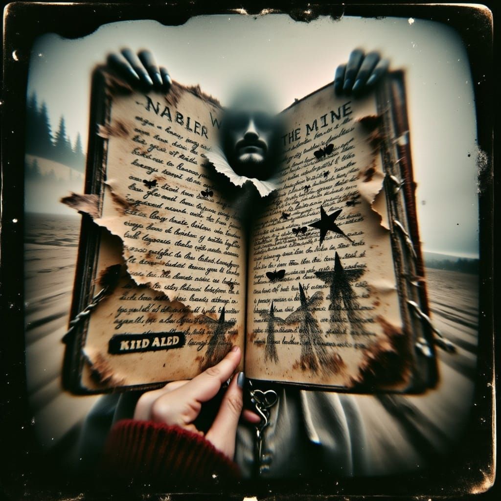 A Weathered Leather Journal with a Rebel Star Embossed Cover...