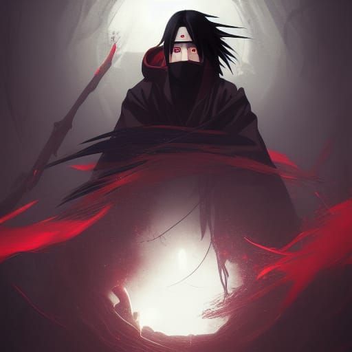 Itachi Uchiha Dark Fantasy Concept Art