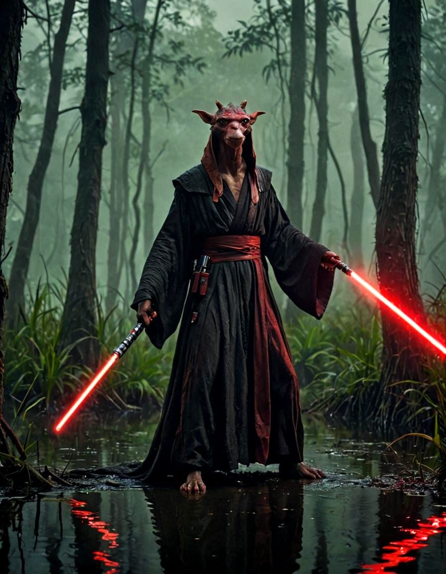 Jar Jar Binks as a Sith Lord