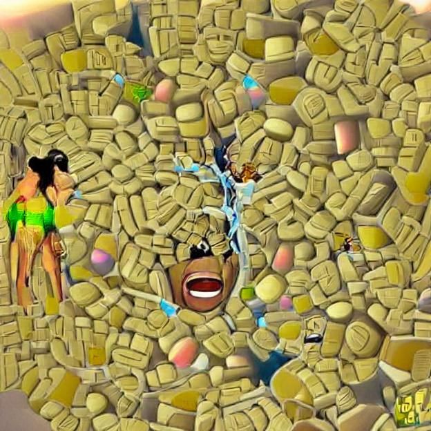 Overwhelmed Senses: An AI Interpretation of Drug Use