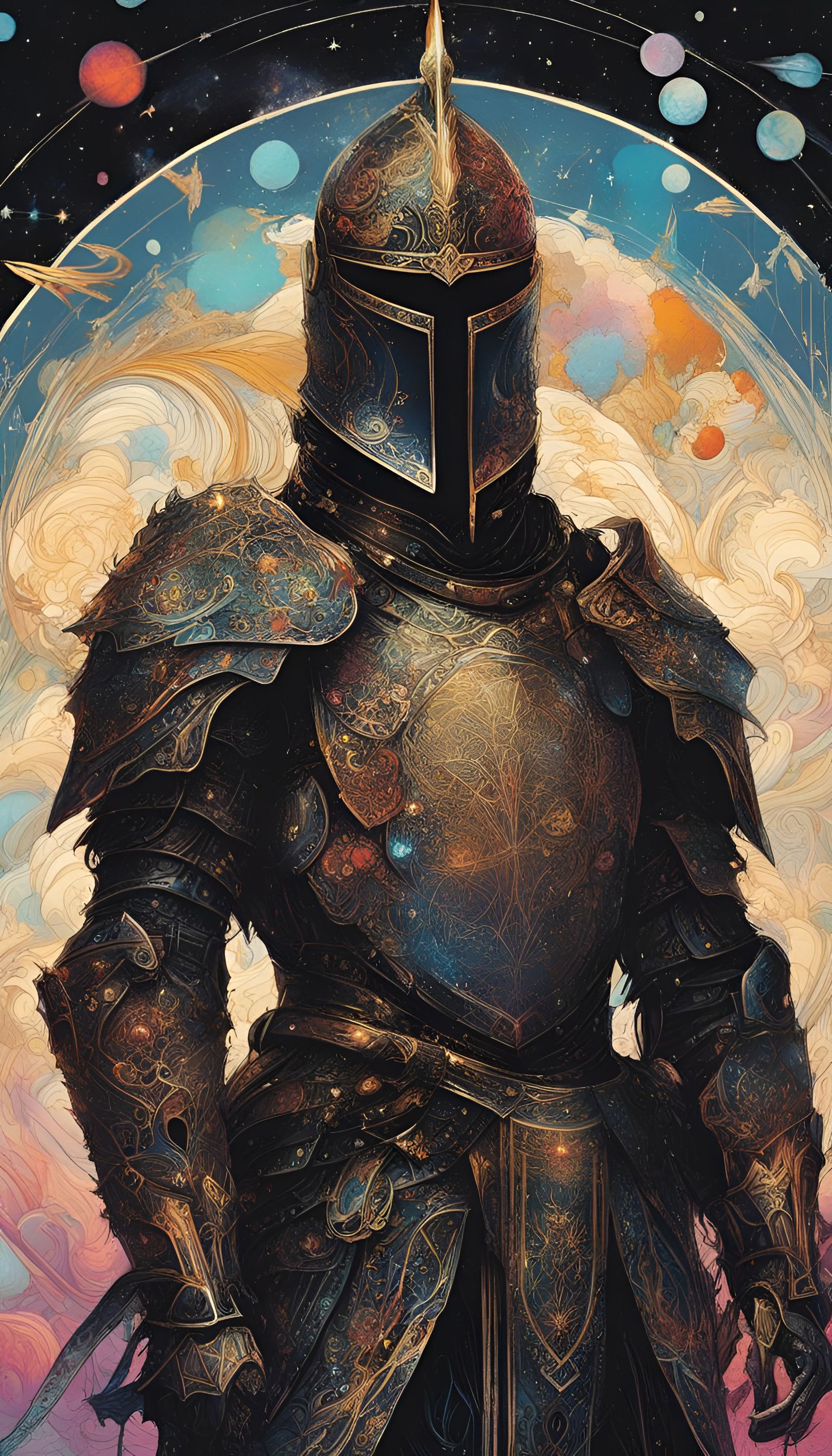 Galactic Knight Lord in Rainbow Armor