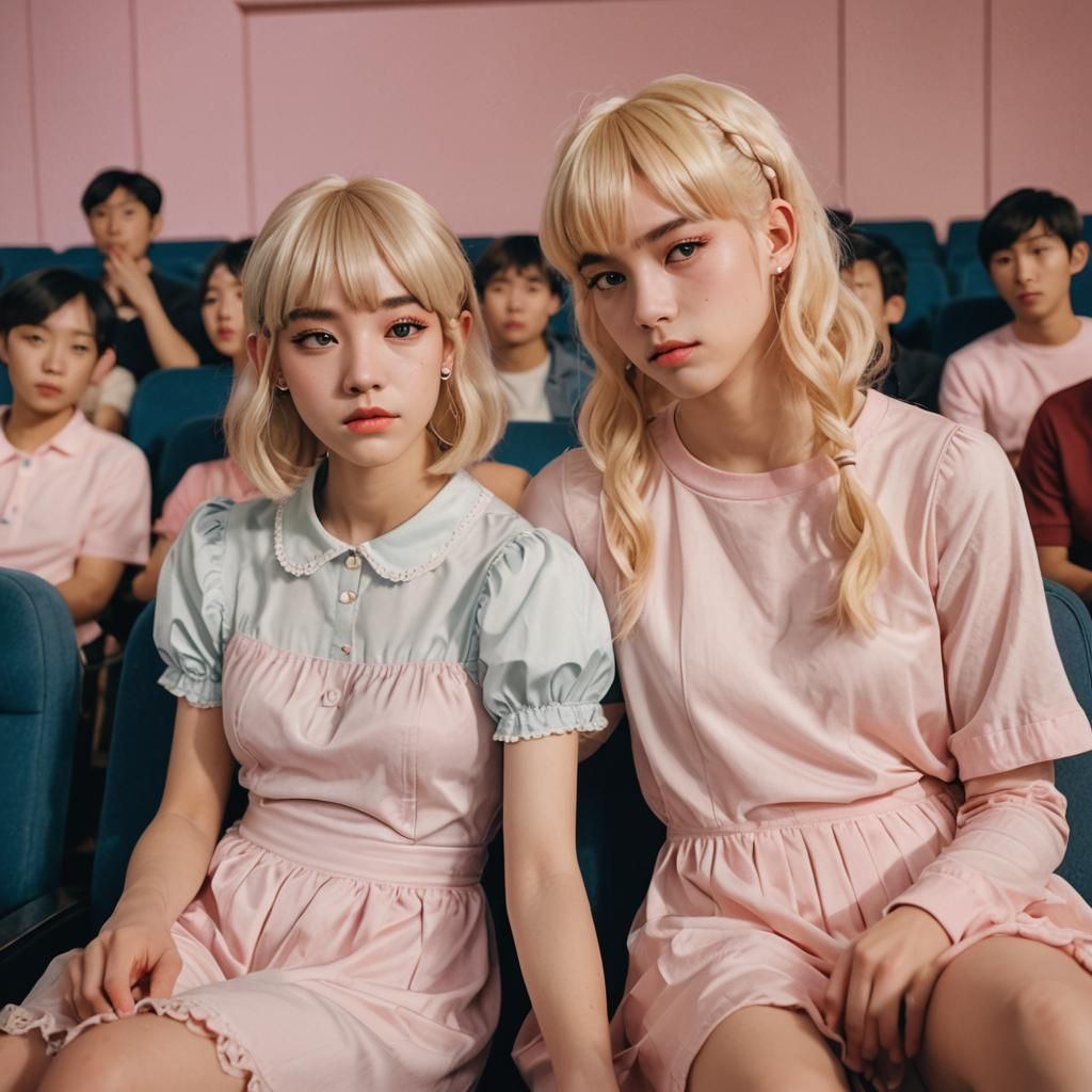 Poised Tomboy in Soft Pastel Hues