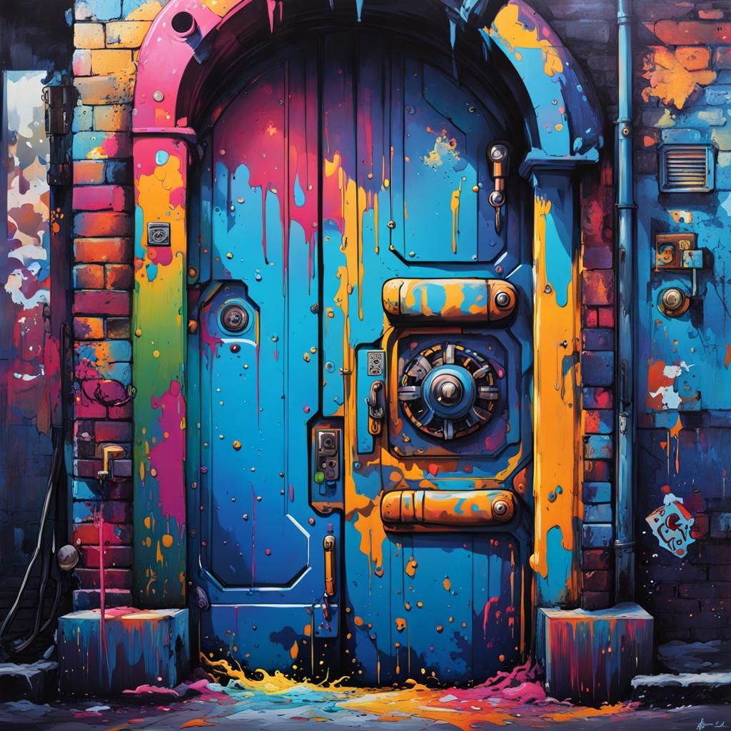 Blue Lock Anime Graffiti Art in Splash Style