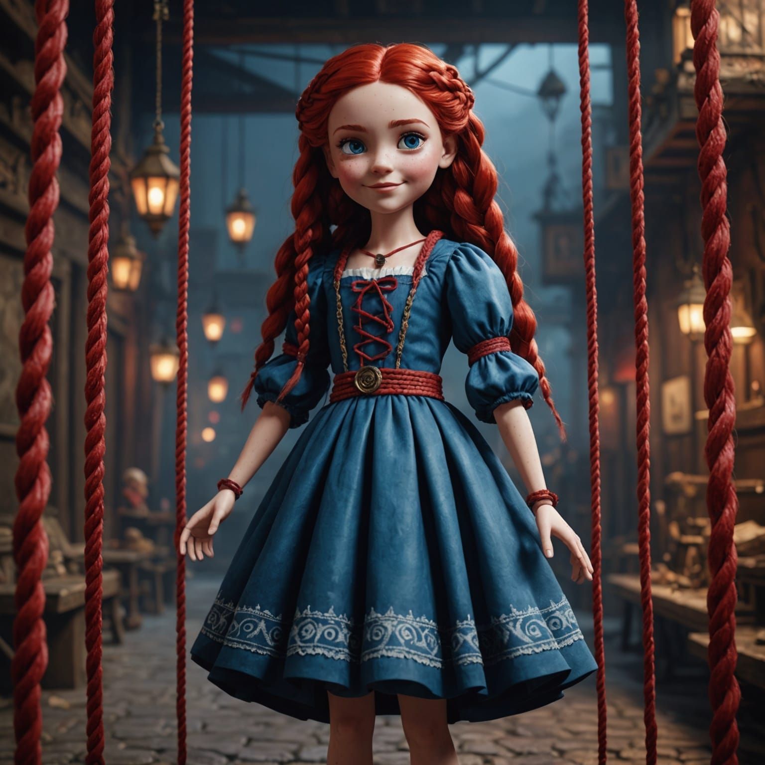 Marionette Girl: Detailed Matte Painting in Unreal Engine