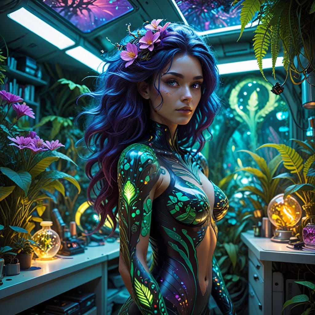Ethereal Plant-Human Hybrid Empowered by Jungle Biome and Te...