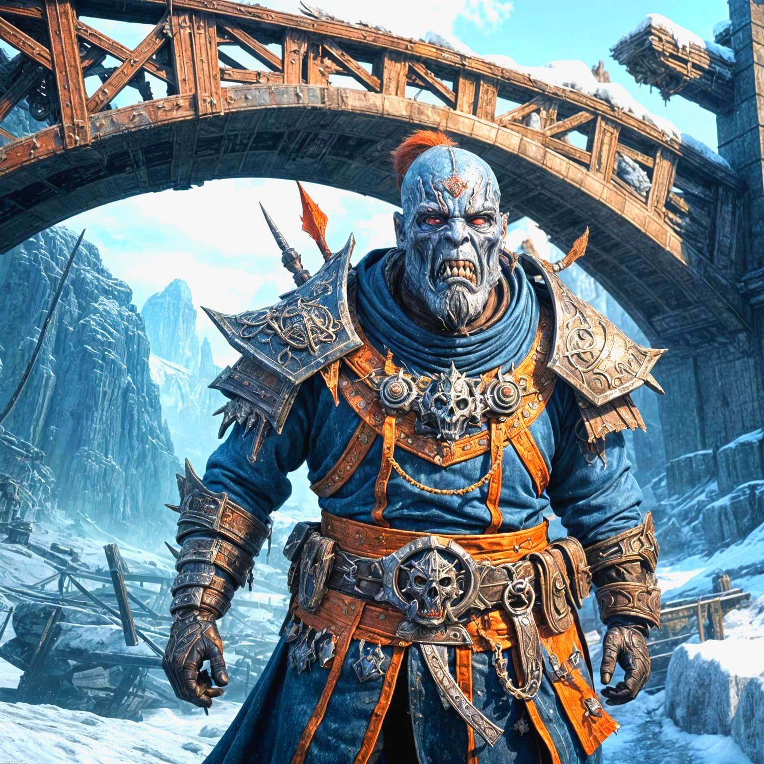 Chaos War Priest in Frozen Wasteland