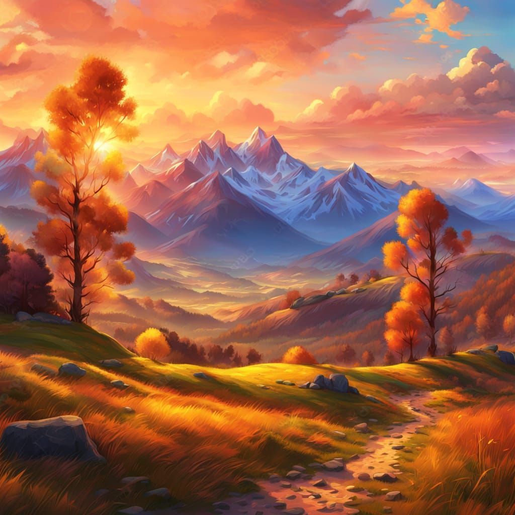 Landscape, oskar luthy