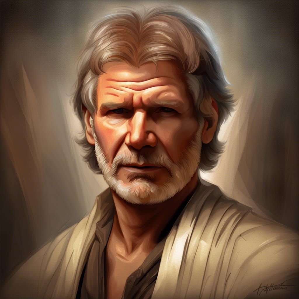 Dramatic Portrait in Renaissance Art Style