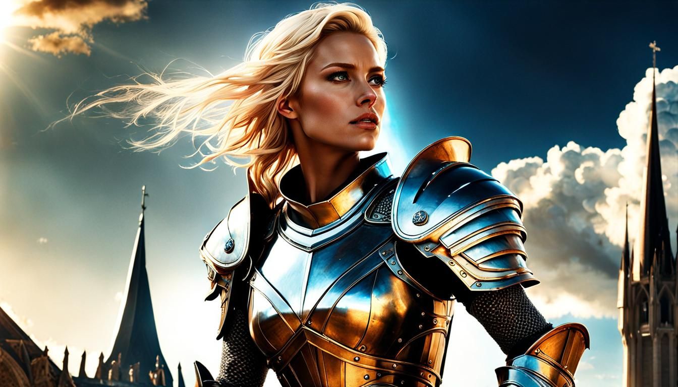 Futuristic Knight in Sci-Fi Medieval Setting