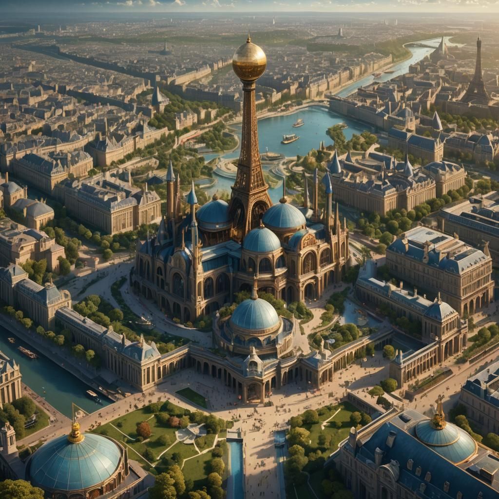 Paris World's Fair 1823: Detailed Matte Painting