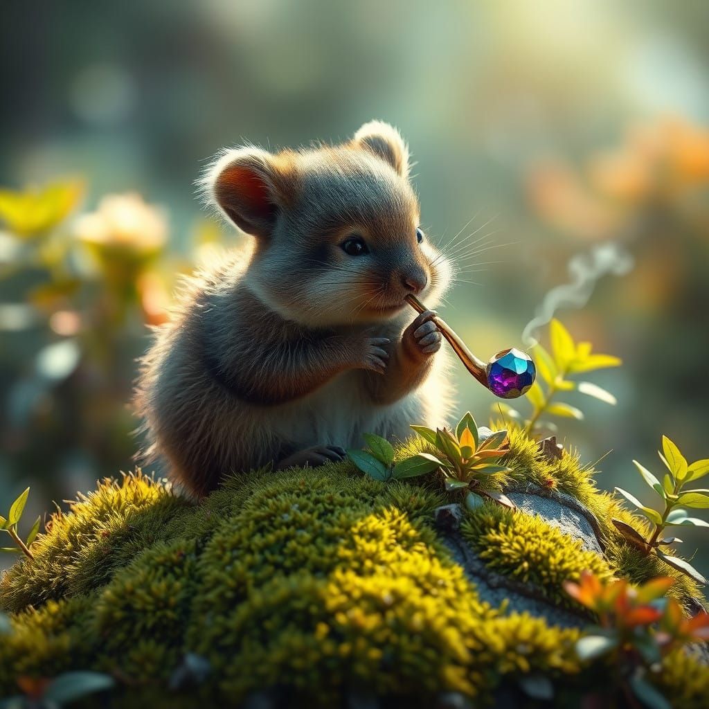 Serene Quokka in Mystic Oasis