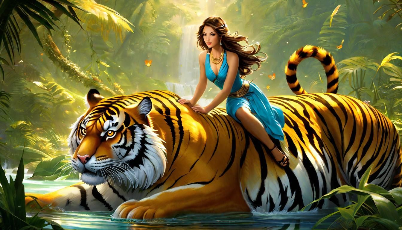 Hopeful Woman Rides Tiger: Light, Truth, Nobility
