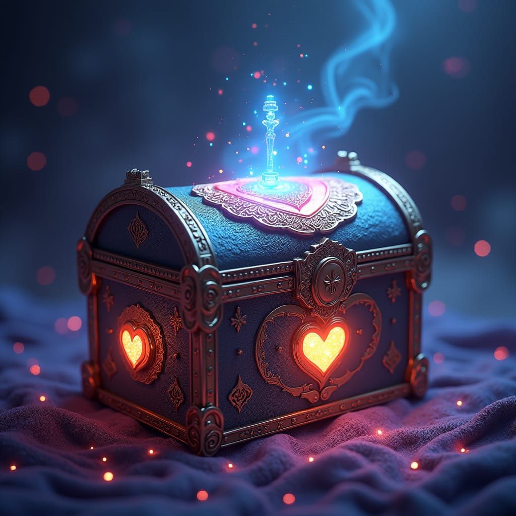 Ornate Charity Box with Ethereal Runes