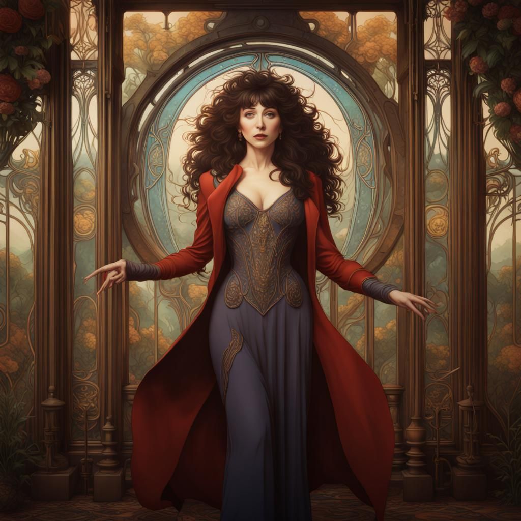 Kate Bush in Art Nouveau Style
