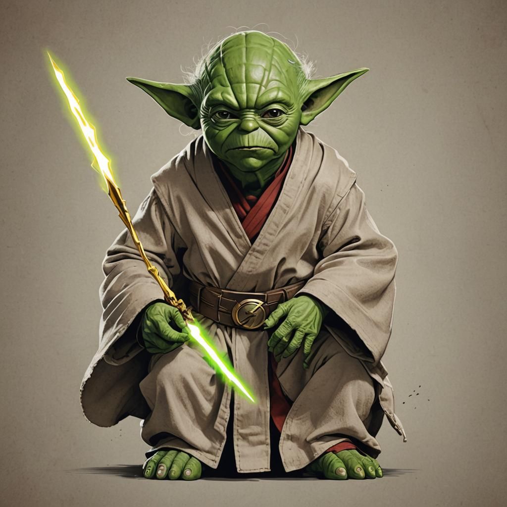 The Flash and Yoda Mashup