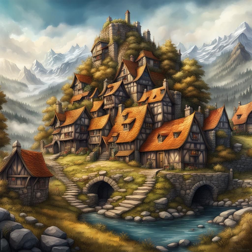 Medieval Village Pops Up From Ancient Book