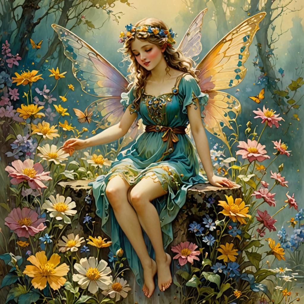 Victorian Fairy art style