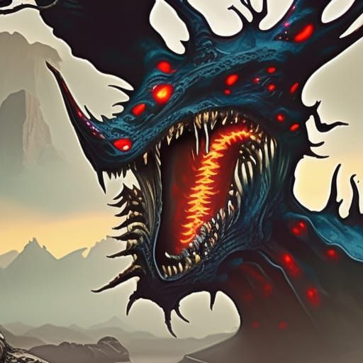 Scream: Detailed Matte Painting in Deep Color