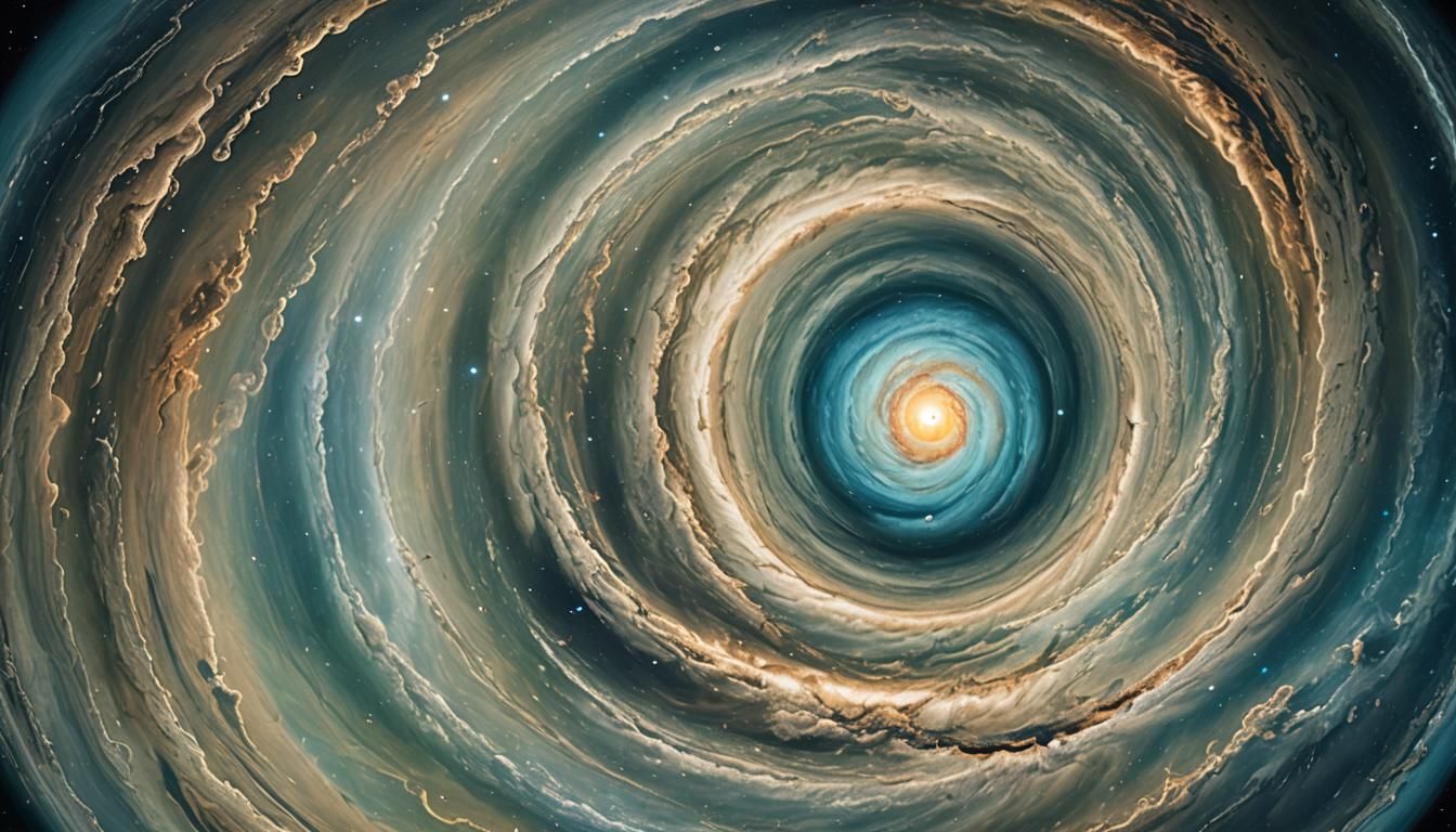 Uranus Rotation from Hubble: Hyperrealistic Concept Art