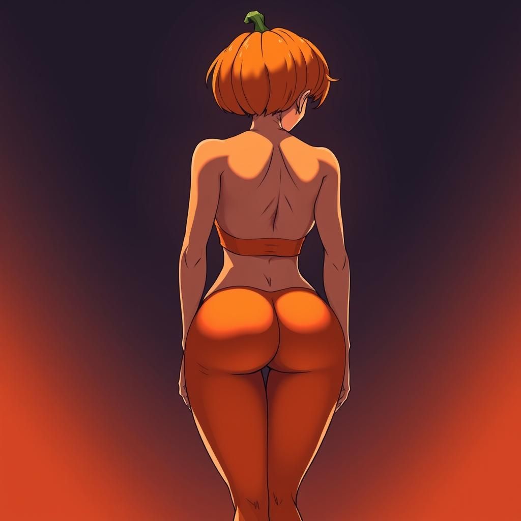 Pumpkin Transformation in Manga Style