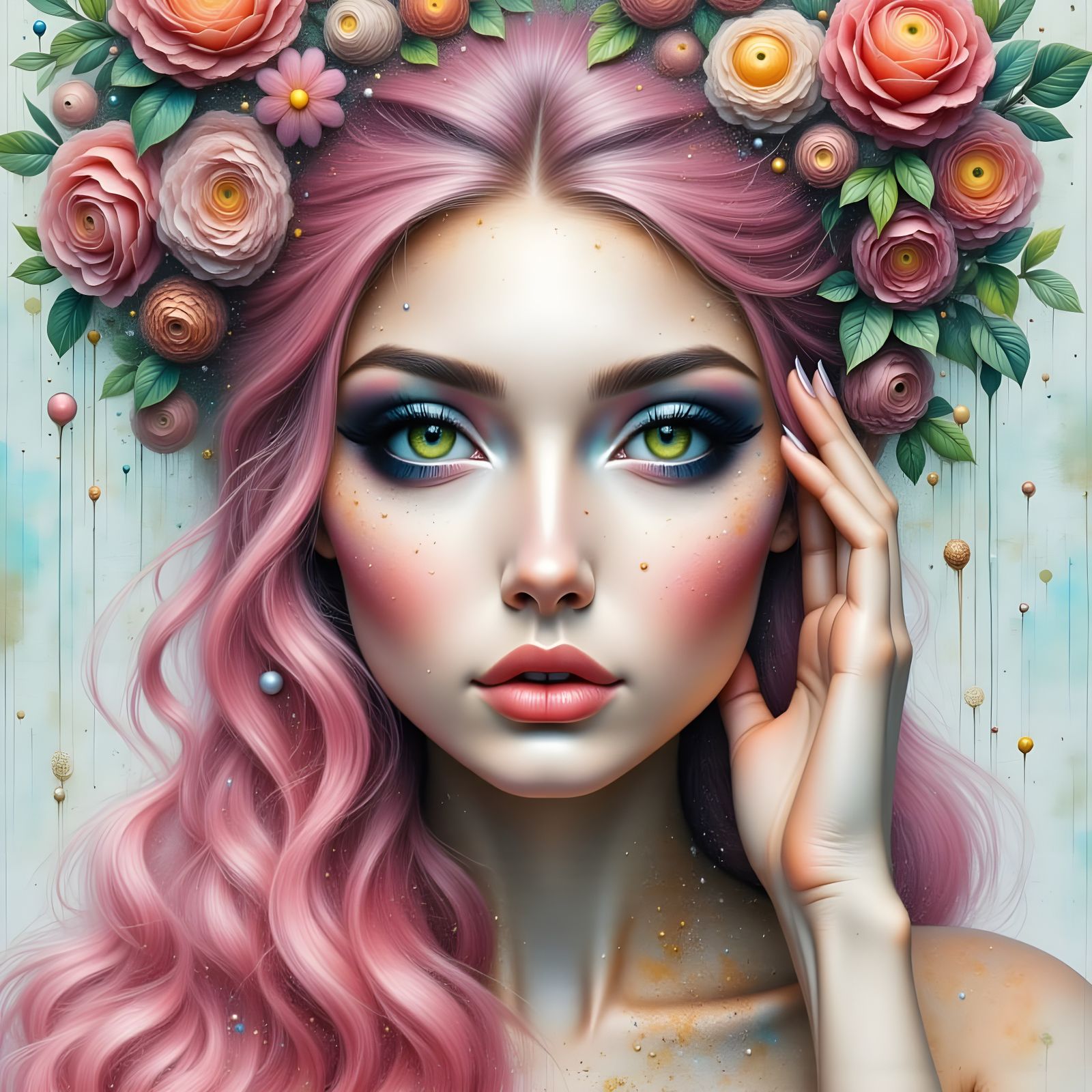 Ethereal Elf Portrait with Dreamlike Airbrushing